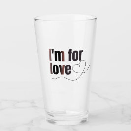 Copa de vidrio por amor. Hermosa inscripción