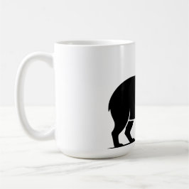 Copa de vino divertida de capybara minimalista mod