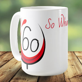 Copa de vino divertida moderna 60 ¿Y qué? 60 cumpl