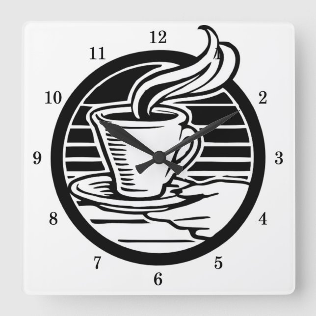 Copa Guay de café y reloj de pared de Saucer (Anverso)