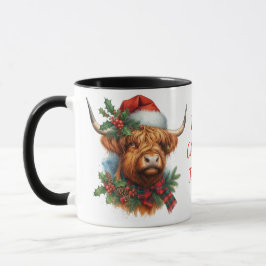 Copa Highland Cow ChristmasCoffee Mug