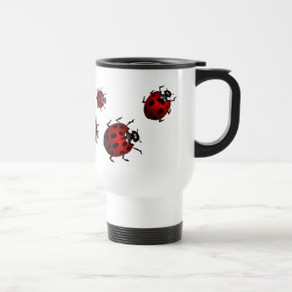 Copa Ladybug Art Travel Mug Beer Glass