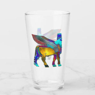 Copa Lamassu de vidrio de color