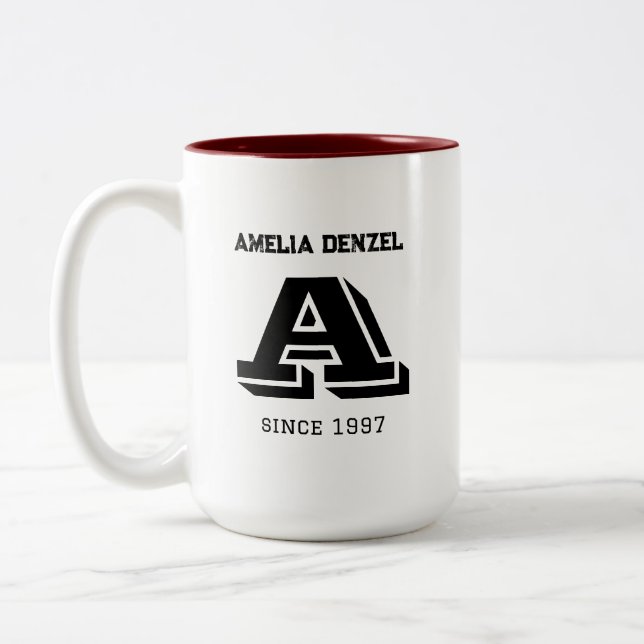 Copa Mug de nombre de capital en colección de taza (Izquierda)