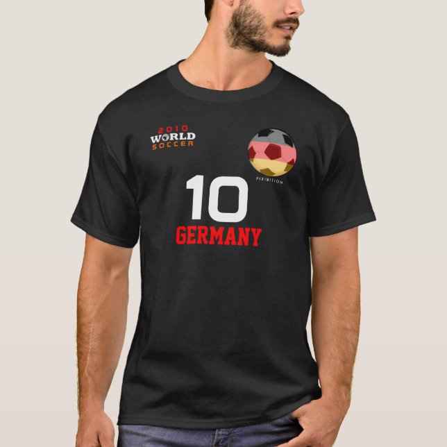 Copa Mundial Alemania #10 Podolski camiseta a ambo (Anverso)