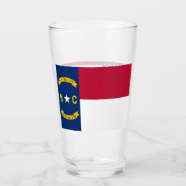 Copa Patriótica de vidrio con bandera de Carolina