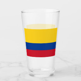Copa Patriótica de Vidrio con bandera de Colombia