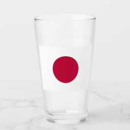 Copa Patriótica de vidrio con bandera de Japón