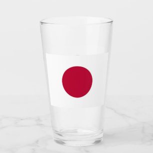 Copa Patriótica de vidrio con bandera de Japón