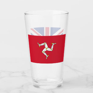 Copa Patriótica de Vidrio con bandera de la Isla d