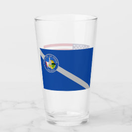 Copa Patriótica de Vidrio con bandera de Las Vegas