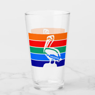 Copa Patriótica de vidrio con bandera de San Peter