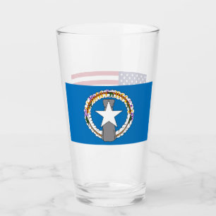 Copa Patriótica de Vidrio con bandera del Norte de
