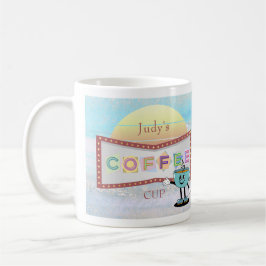 Copa personalizada de café de Rótulo divertido ret