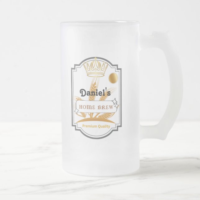 Copa personalizada de vidrio de cerveza (Derecha)