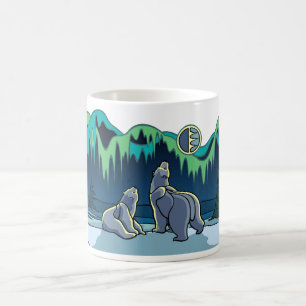 Copa Polar de Oso Tribal Oso Arte Mugs Cups de oso