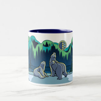 Copa Polar de Oso Tribal Oso Arte Mugs Cups de oso