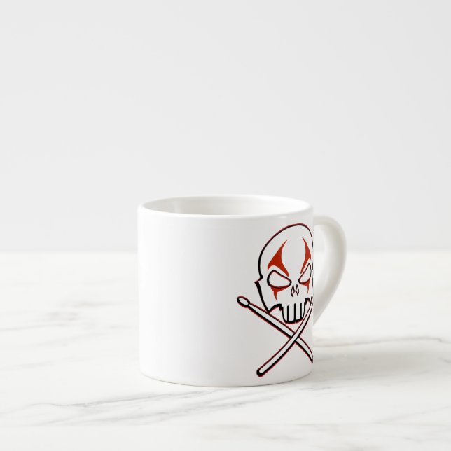 Copa Rock & Roll Pesada Metalizado Taza de Espress (Derecha)