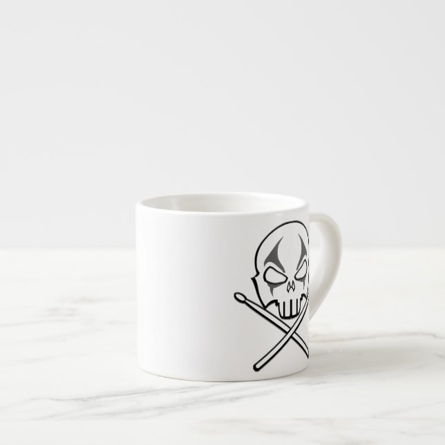 Copa Rock & Roll Pesada Metalizado Taza de Espress (Derecha)