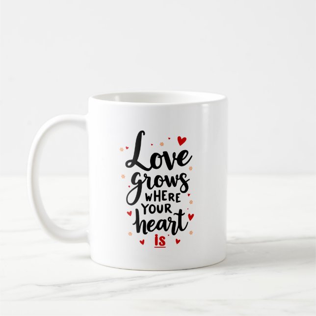 Copa Rústica de Café de Cerámica con cita ascenden (Izquierda)