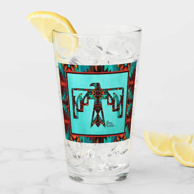 Copa Tribal Thunderbird Glass (Anverso (hielo))
