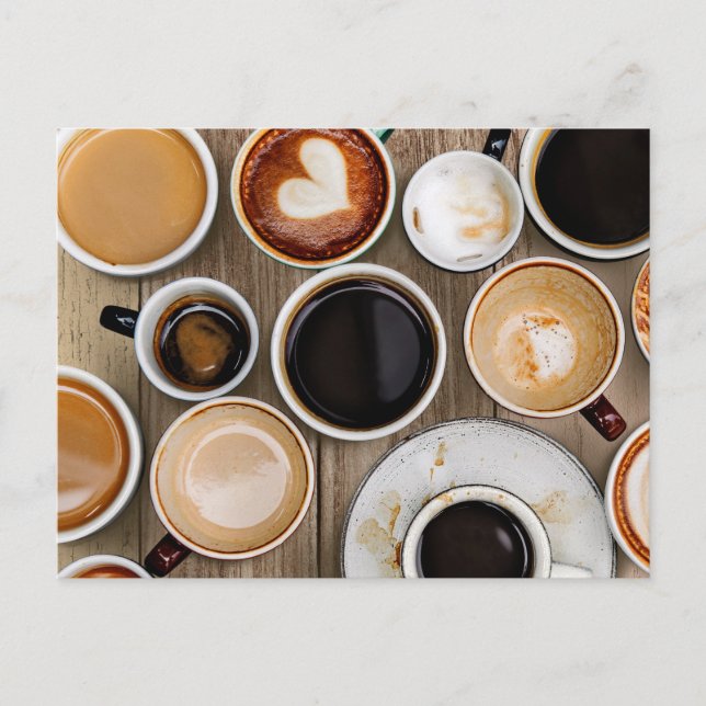 Copas de café de la postal de la foto superior (Anverso)