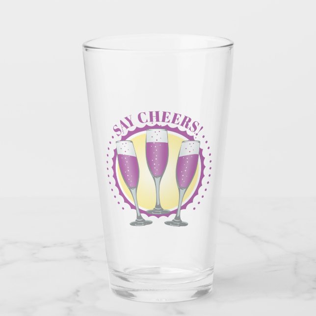 Copas de champán púrpura Mimosa (Anverso)