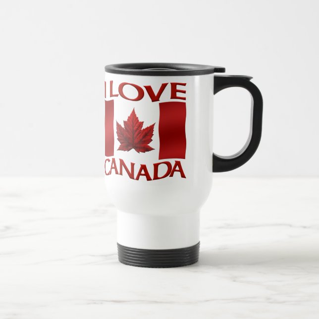 Copas de recuerdo de Canadá Glass Canada Mugs Cups (Derecha)