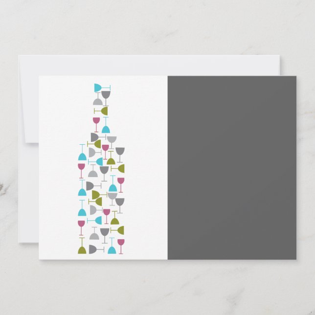 Copas de vino en forma de botella (Anverso)