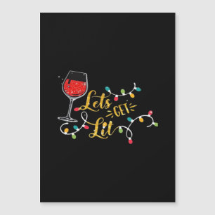 Copas de Vino Encendidas Luces de Navidad Bebida