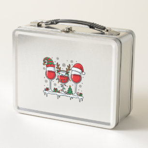 Copas de vino tinto de Navidad Vector de vacacione