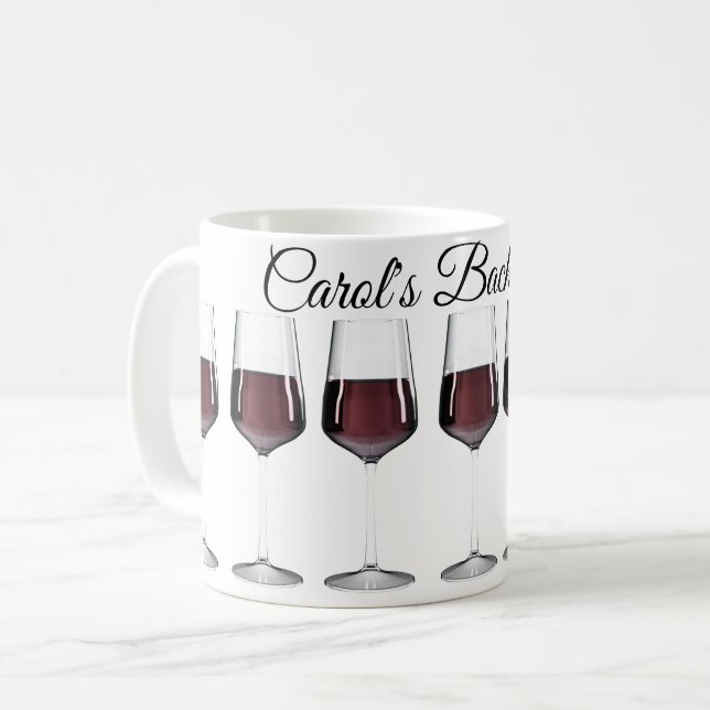 Copas de vino tinto para despedida de soltera (Anverso izquierdo)