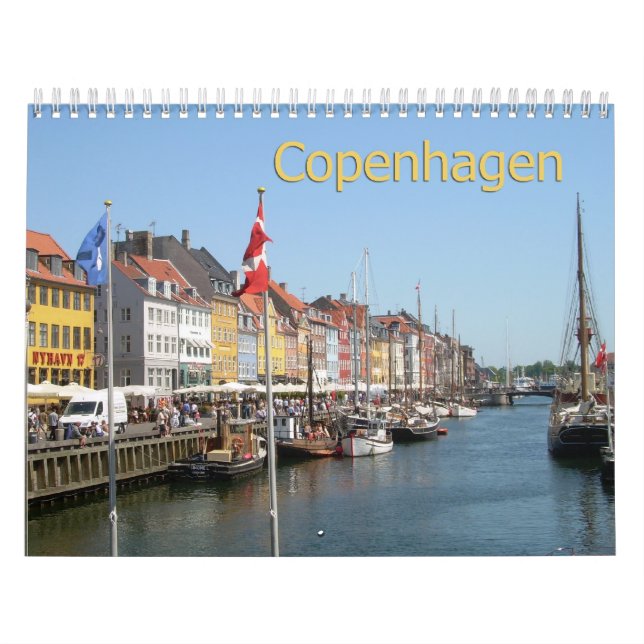 Copenhague, Calendario de Muro de Dinamarca (Tapa)