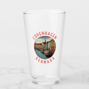 Copenhague Dinamarca Círculo retro perturbado