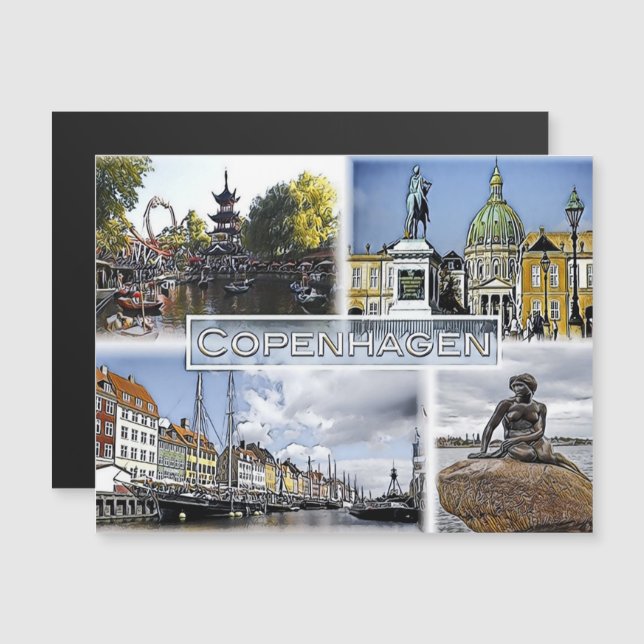 Copenhague - Dinamarca - Mosaico - (Anverso/Reverso)