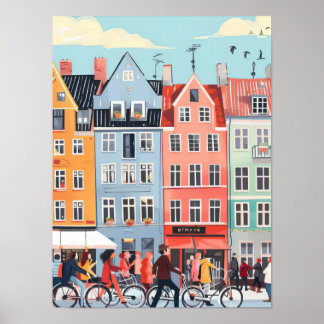 Copenhague Impresión Copenhague Ilustración Dinama