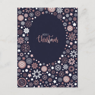 Copia de Copos de Nieve de Navidad de Rosa Elegant