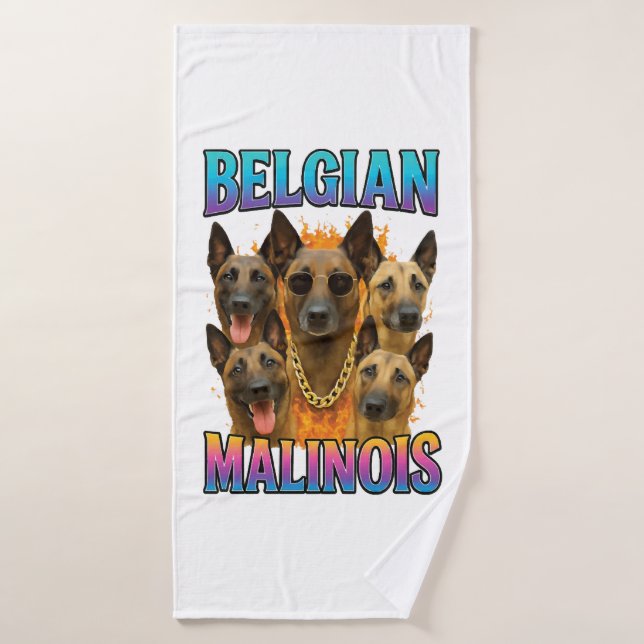 Copia de Malinois Belga (Toalla de baño)