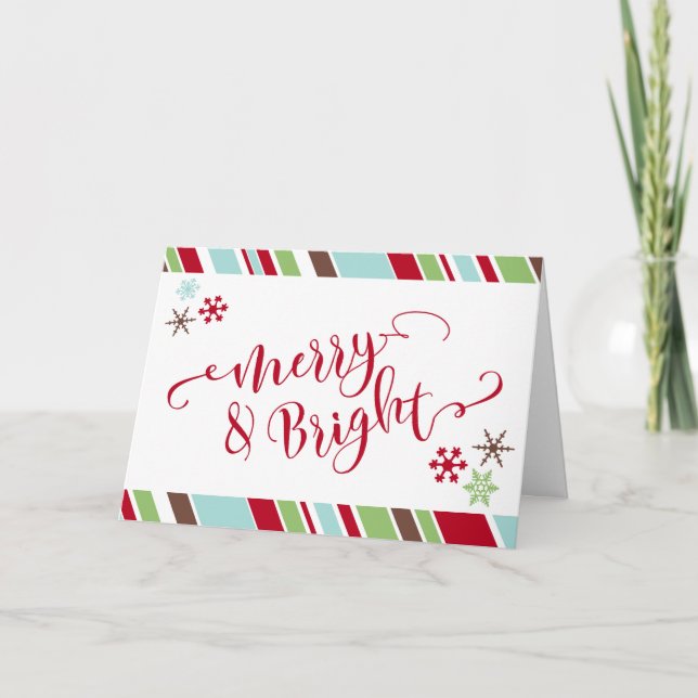 Copia de Navidad Alegre y Brillante con Copos de N (Anverso)