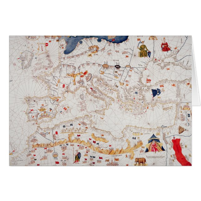 Copia del mapa catalán de Europa, África del Norte (Anverso (Horizontal))