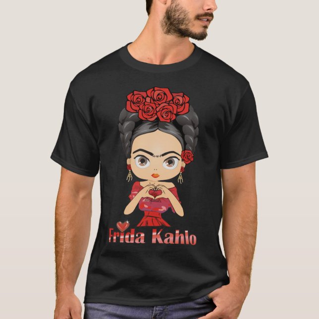 Copia esencial de camiseta de Frida Kahlo Heart (Anverso)