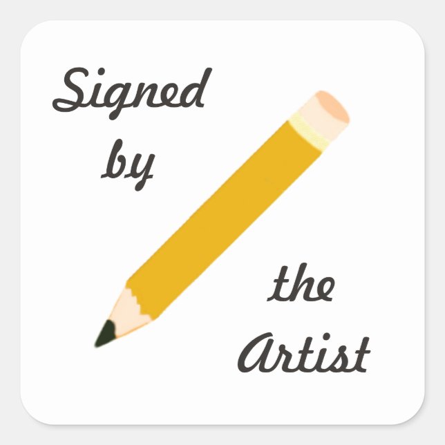 Copia firmada - Artista - Pegatinas cuadrados (#54 (Anverso)