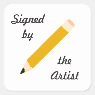 Copia firmada - Artista - Pegatinas cuadrados (#54