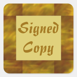 Copia firmada - Pegatinas cuadrados (#12)