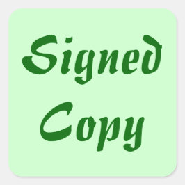 Copia firmada - Pegatinas cuadrados (#18)