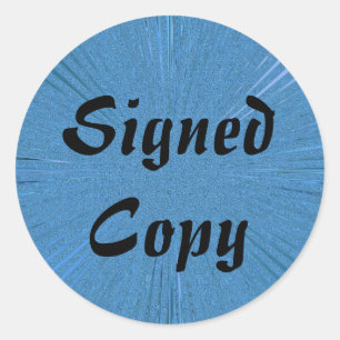 Copia firmada - Pegatinas redondos (#1)