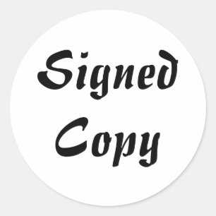 Copia firmada - Pegatinas redondos (#52)