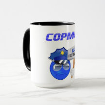 CopMoji - taza azul de la materia de las vidas