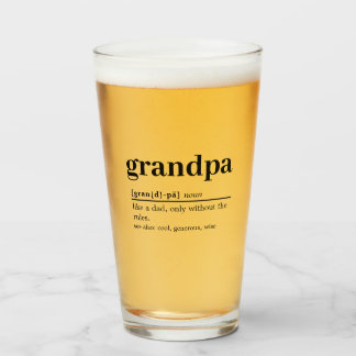 Copo de cerveza de definición de abuelo