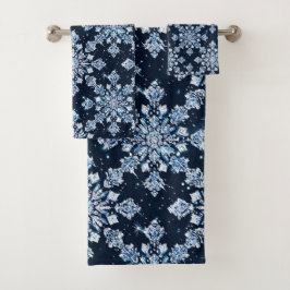 Copo de nieve 3d azul